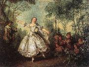 Nicolas Lancret Mademoiselle de Camargo Dancing oil painting on canvas